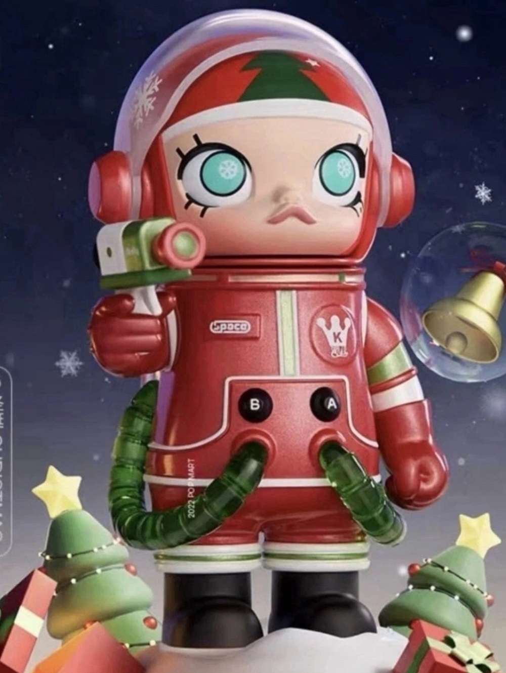 Pop Mart Mega Space Molly Series 1 Christmas Molly Vinyl Blind Box Figure